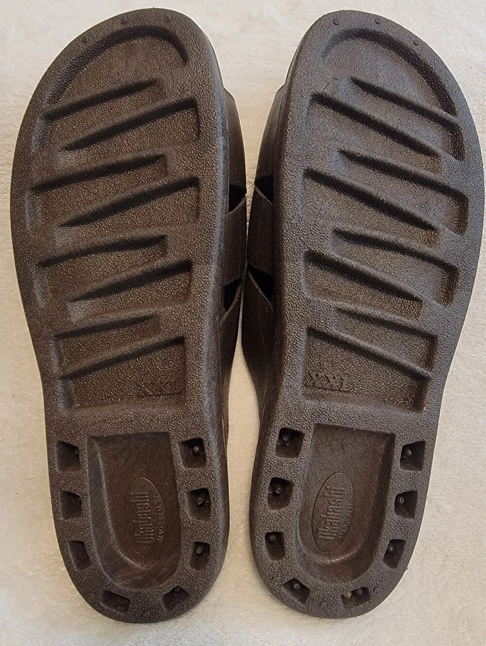 Okibashi Milan Slide Sandals Brown        Sz XXL Mens 12/13